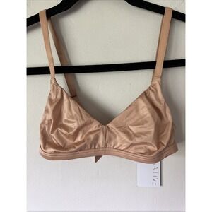 Negative Glace Triangle Bra Size 0 Buff  Wireless NWT